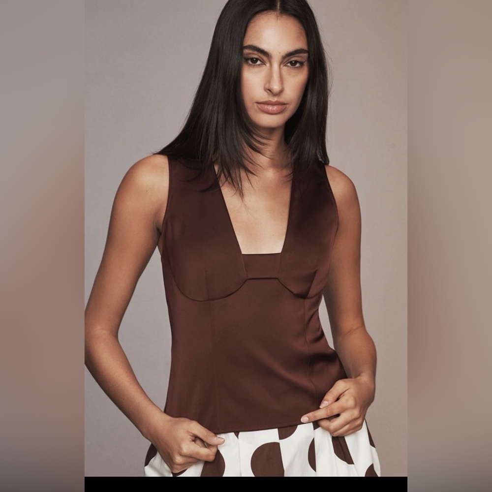 Anthropologie Rich Burgundy Top